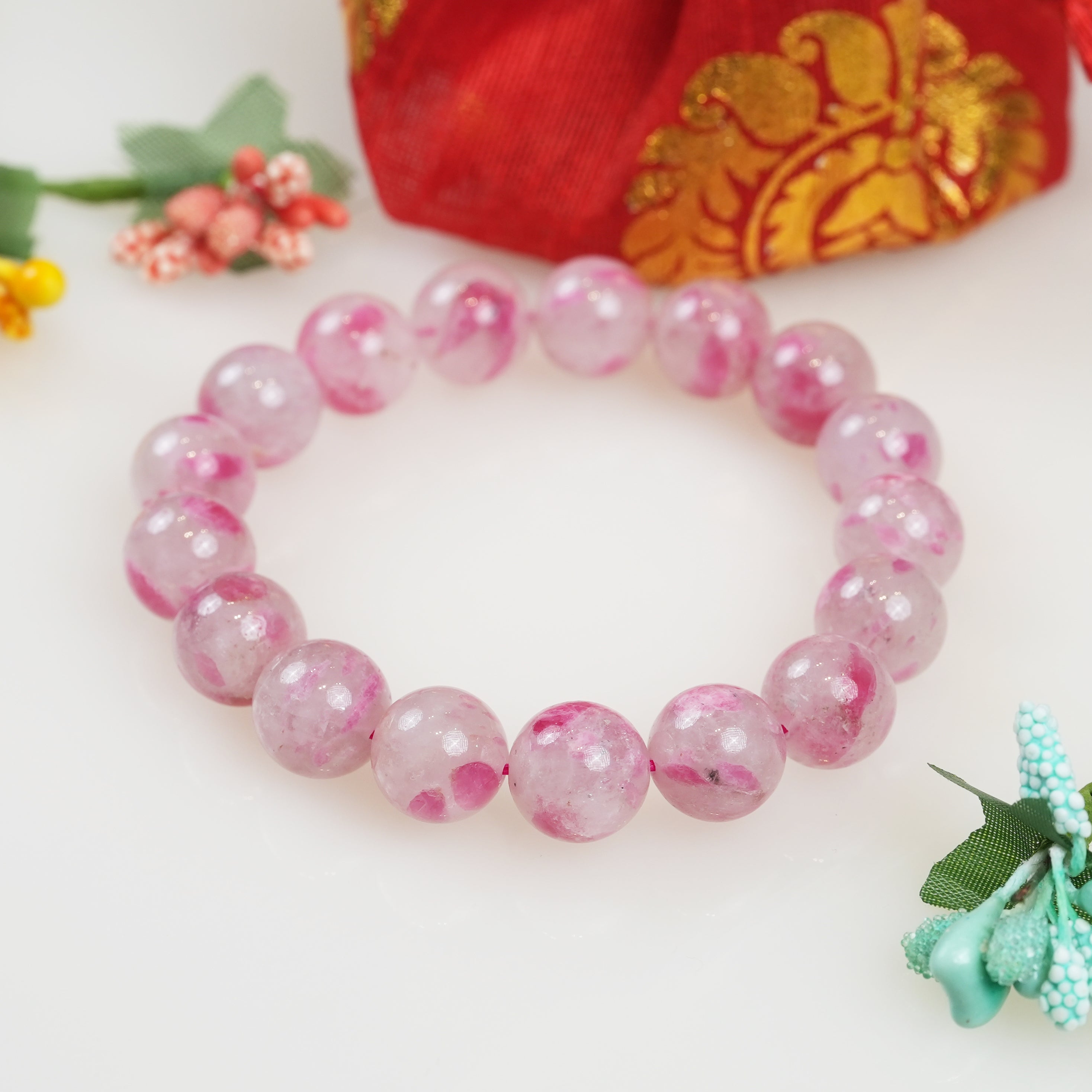 Cherry Rhodonite Bracelet