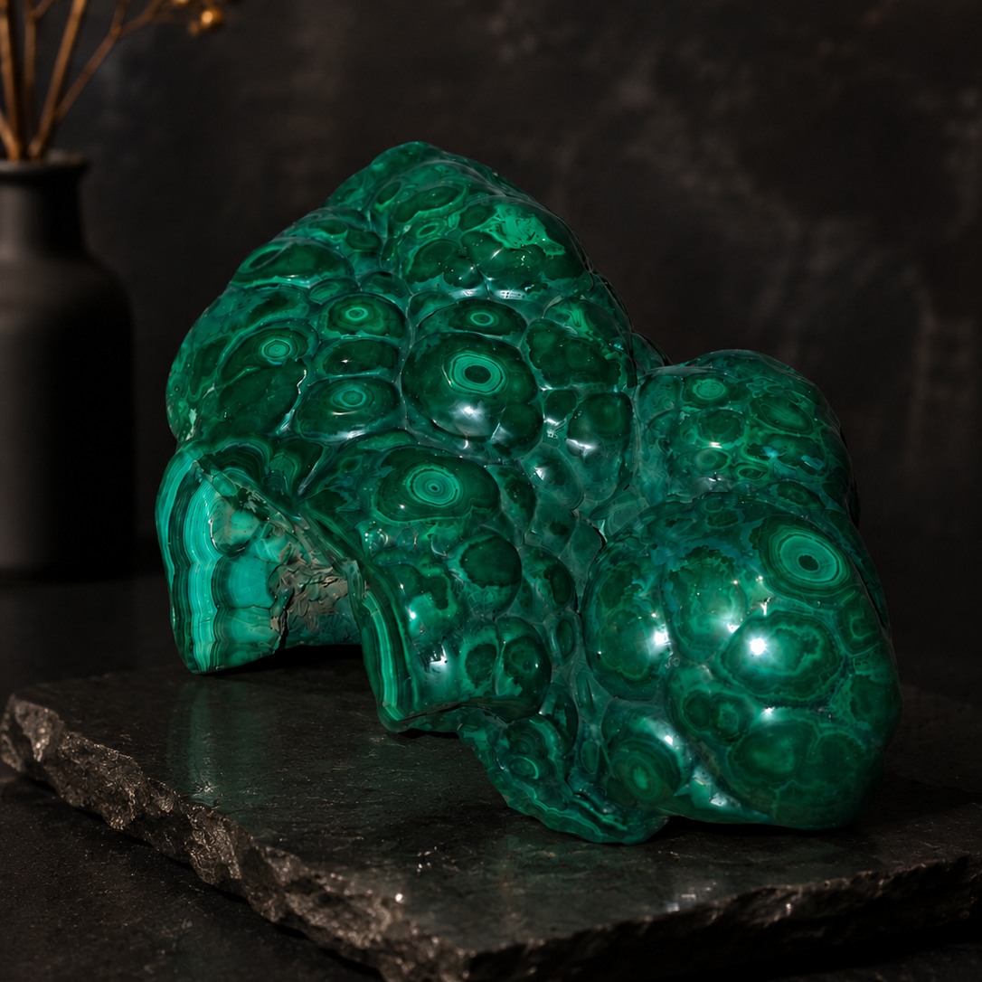 Natural Green Malachite Freeform