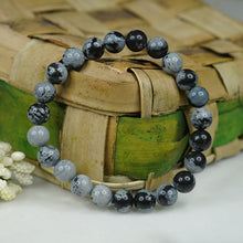 Snowflake Obsidian Bracelet