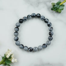 Snowflake Obsidian Bracelet
