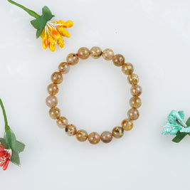 Natural Golden Rutile Crystal Bracelet