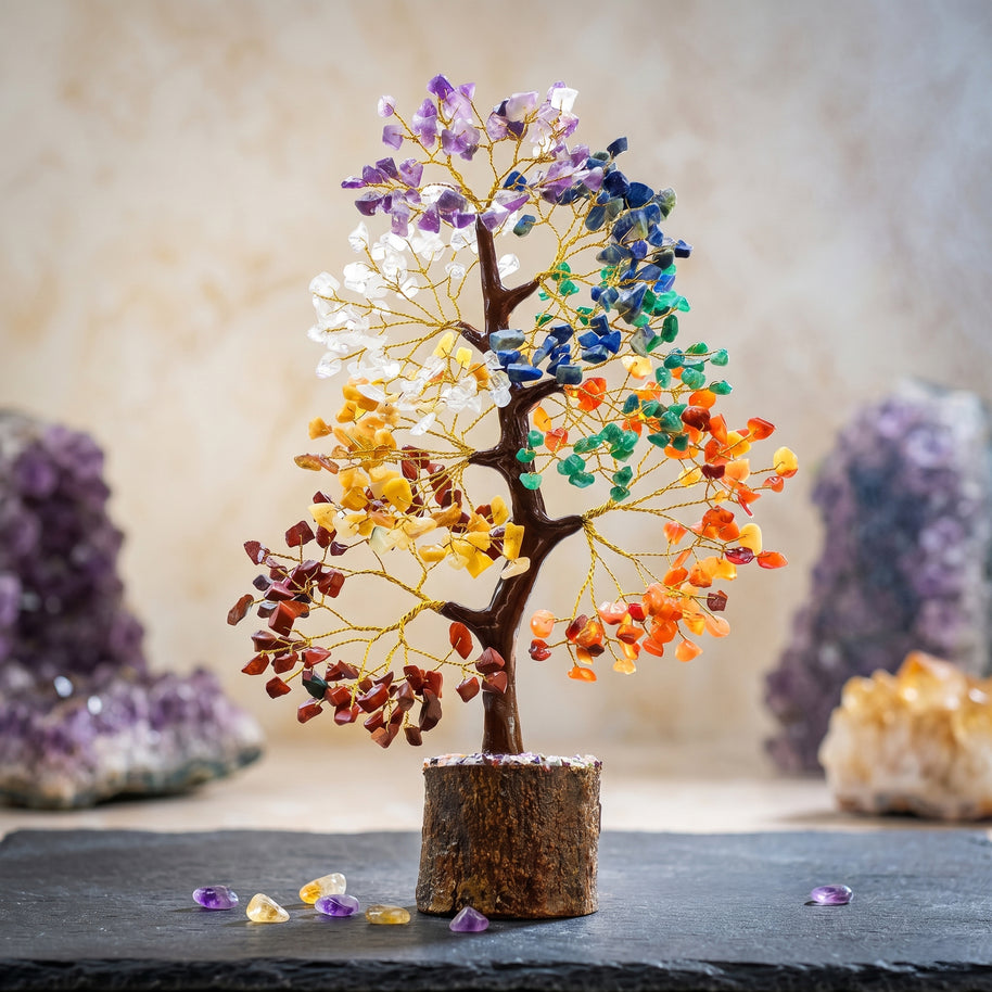Seven Chakra Crystal Tree