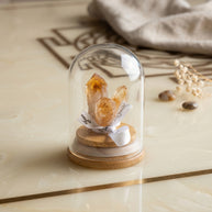 Natural Amethyst, Topaz & Citrine Crystal Cluster Bottle Ornament