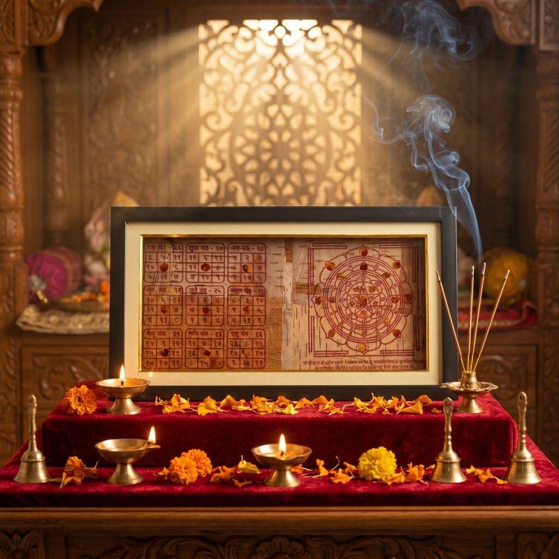 Sanjeevani Yantra - Bhojpatra Navgrah & Mahamrityunjay