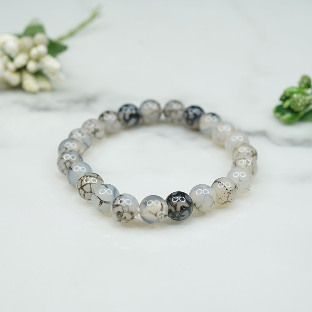 Dragon Vein Agate Bracelet