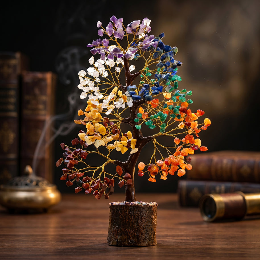 Seven Chakra Crystal Tree