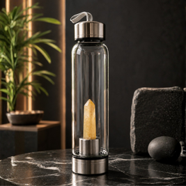 Citrine Crystal Water Bottle