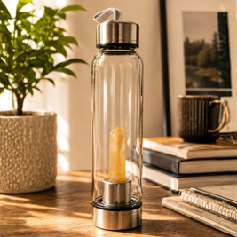 Citrine Crystal Water Bottle