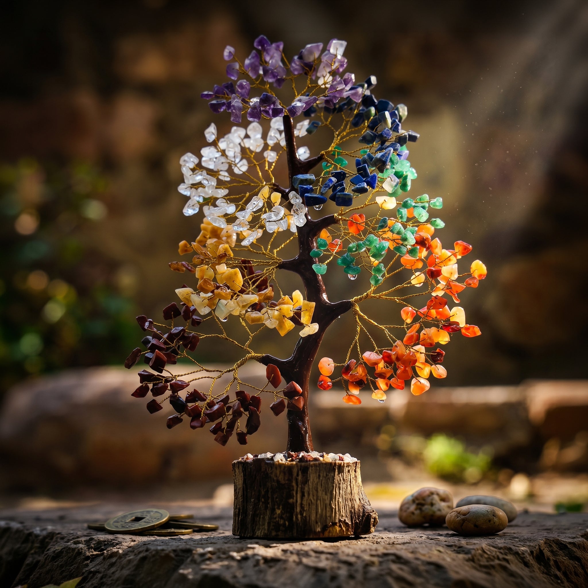 Seven Chakra Crystal Tree