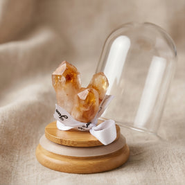 Natural Amethyst, Topaz & Citrine Crystal Cluster Bottle Ornament