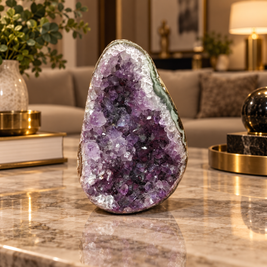 Premium Natural Amethyst Crystal – Purple Crystal Home Décor & Serenity Accent | Size: 5×7 | 236 Grams