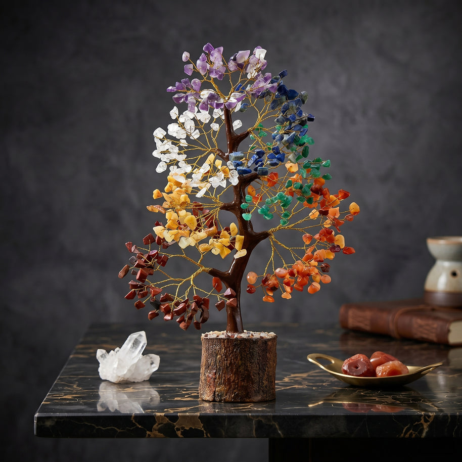Seven Chakra Crystal Tree