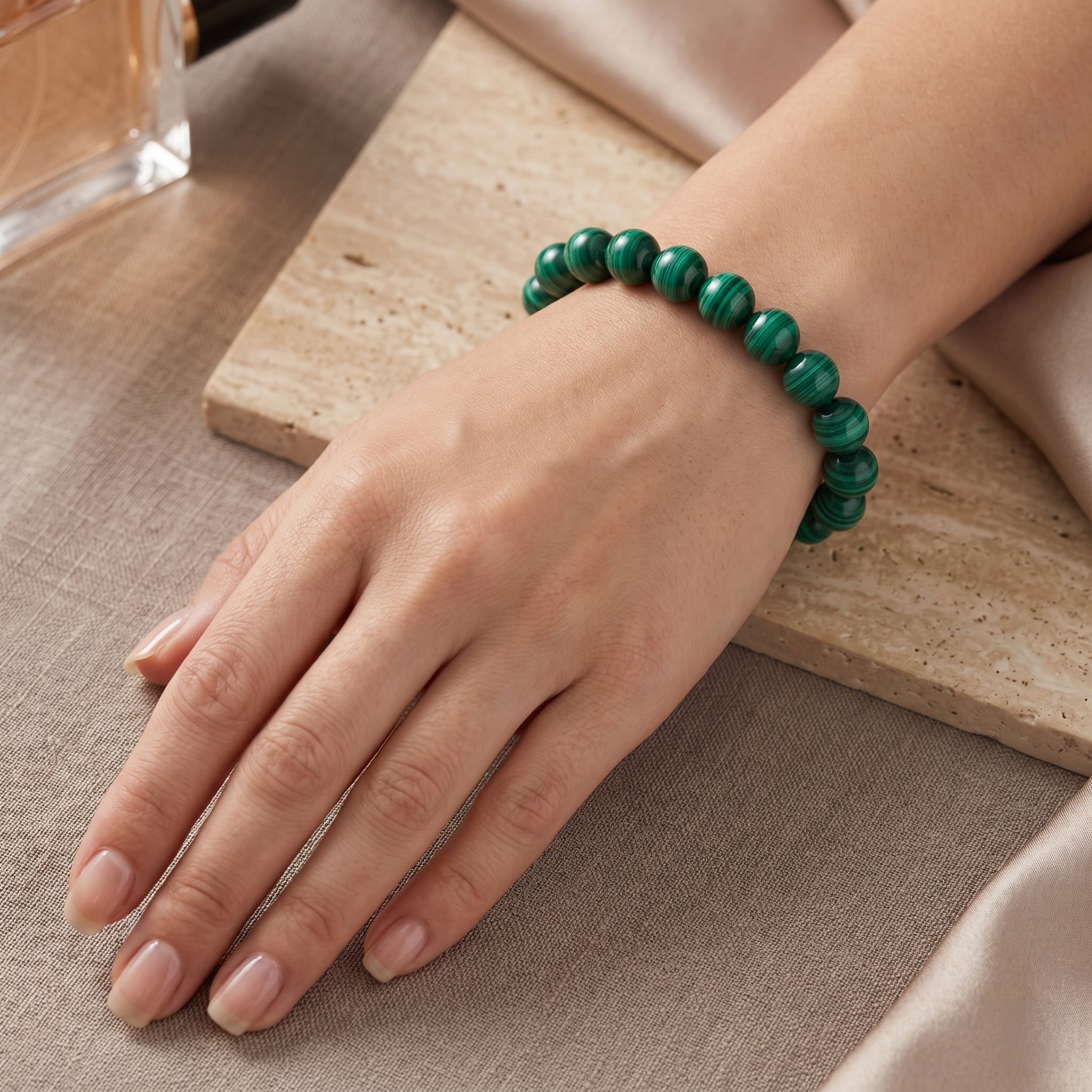 Malachite Natural Crystal Bracelet