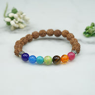 Rudraksha 7 Chakra Bracelet - Astro Vedic Lifestyle