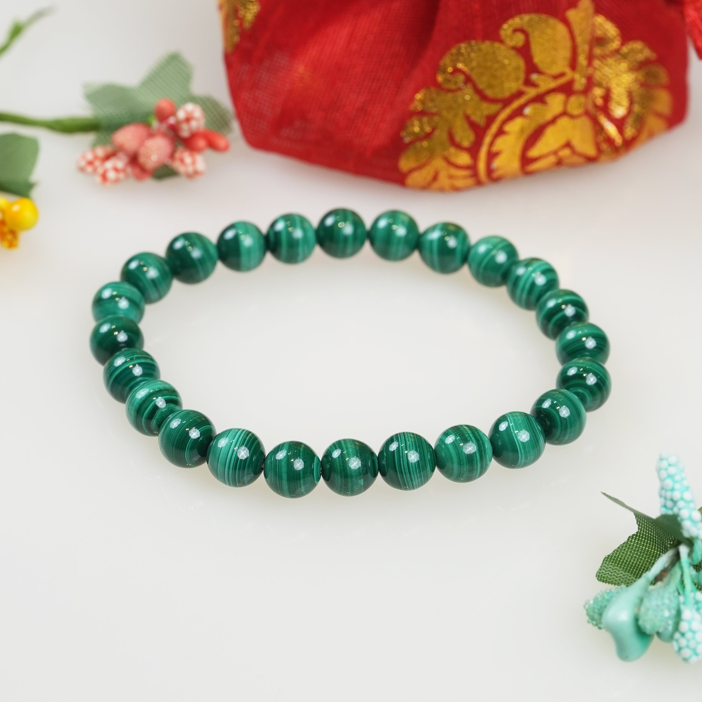 Malachite Natural Crystal Bracelet
