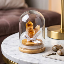 Natural Amethyst, Topaz & Citrine Crystal Cluster Bottle Ornament