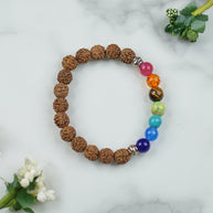 Rudraksha 7 Chakra Bracelet - Astro Vedic Lifestyle