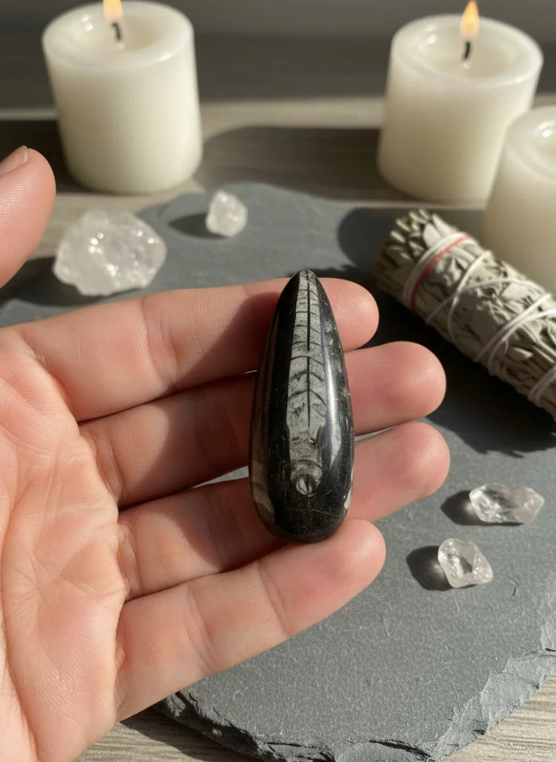 Kuber Stone Orthoceras Fossil