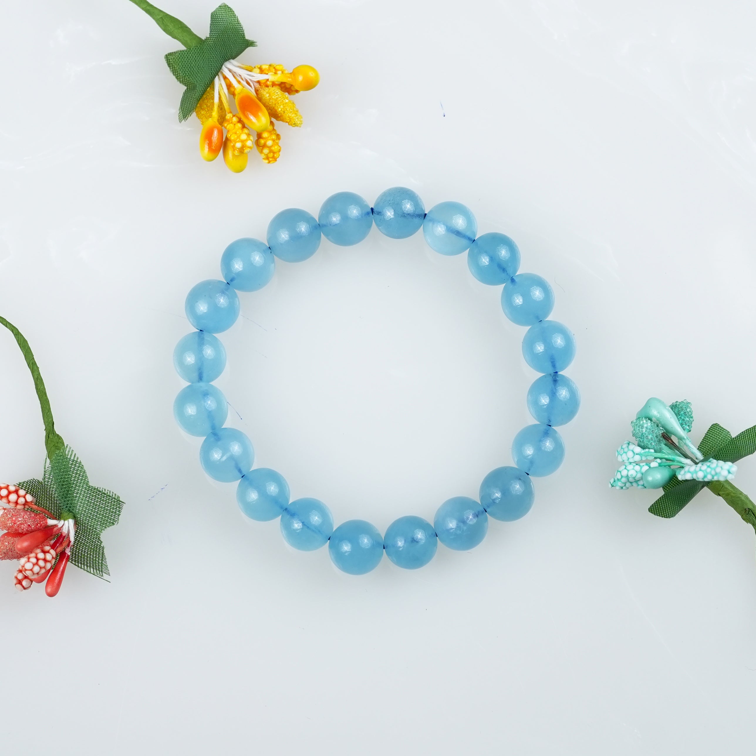 Aquamarine Crystal Bracelet