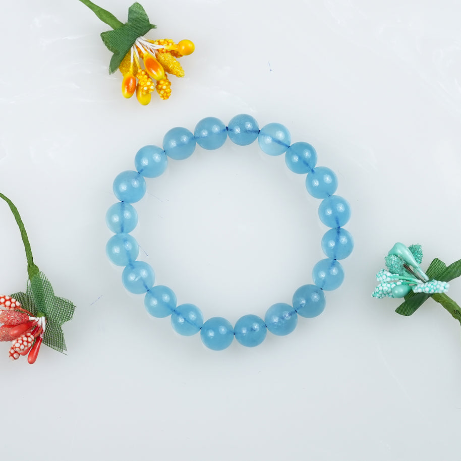 Aquamarine Crystal Bracelet