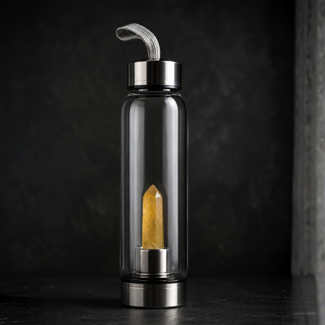 Citrine Crystal Water Bottle