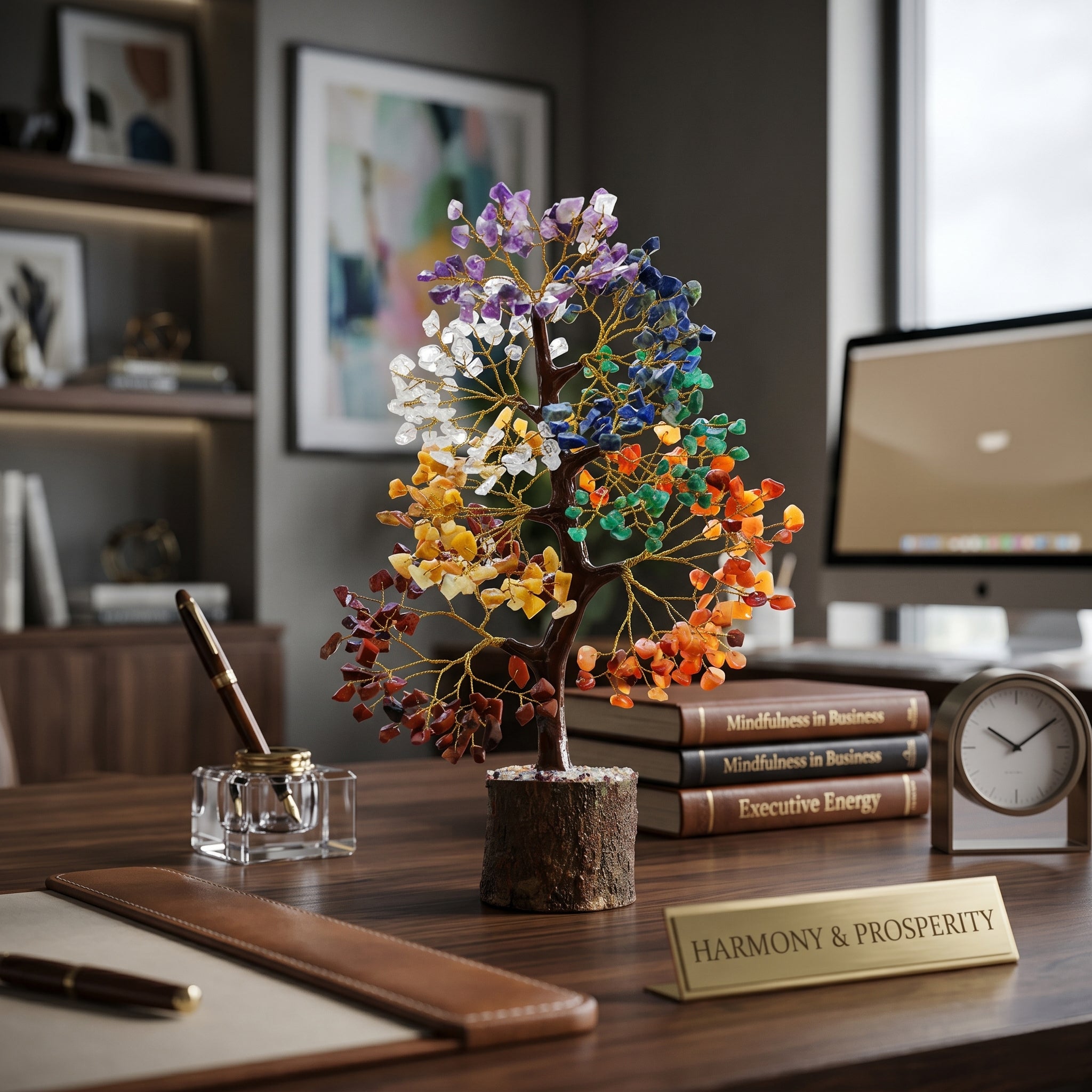 Seven Chakra Crystal Tree