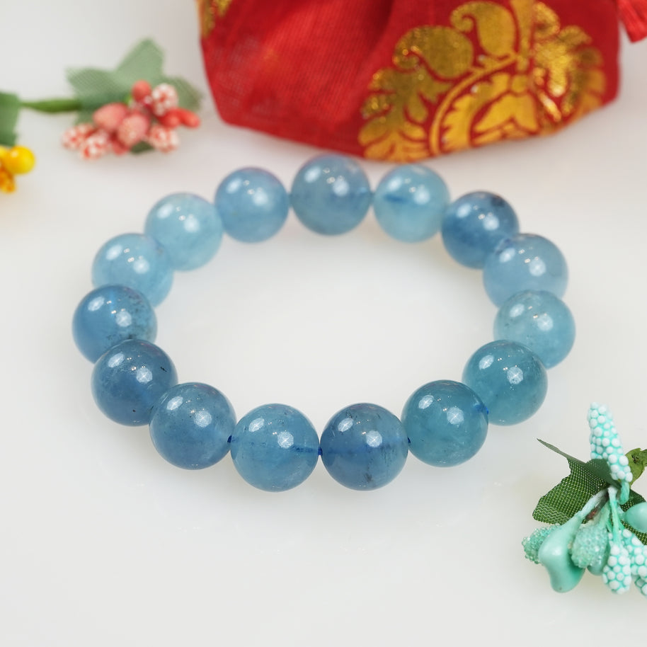 Aquamarine Crystal Bracelet