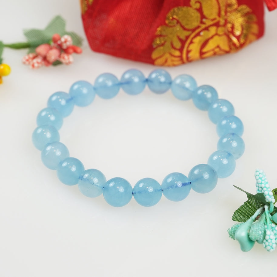 Aquamarine Crystal Bracelet