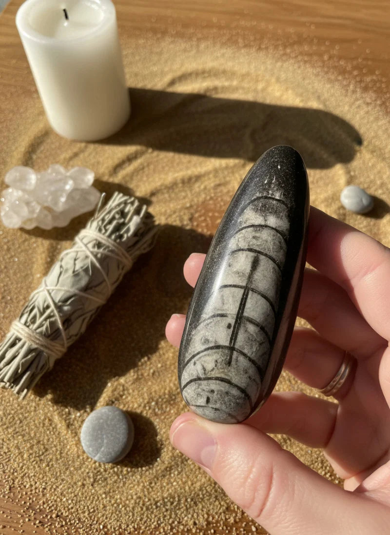 Kuber Stone Orthoceras Fossil