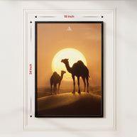 North-West Vastu Camel Pair Painting for Growth, Opportunities & Movement