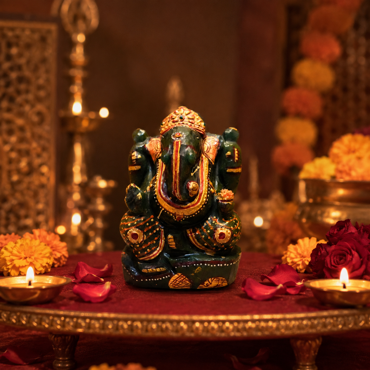 Ganesha Idol – Beautiful Lord Ganesh Statue for Home, Office & Puja Room