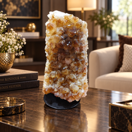 Premium Citrine Crystal Specimen – Natural Abundance, Prosperity & Positivity Décor (16×8 cm, 1.53 kg)