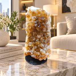 Premium Citrine Crystal Specimen – Natural Abundance, Prosperity & Positivity Décor (16×8 cm, 1.53 kg)