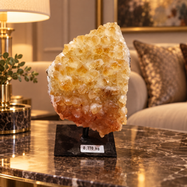 Citrine Crystal Décor Piece – Premium Natural Formation for Positivity & Abundance (7×7 cm, 770 gm)
