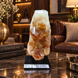 Premium Citrine Crystal Specimen – Natural Abundance, Prosperity & Positivity Décor (11×5 cm, 685 gm)