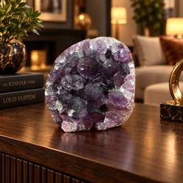 Premium Natural Amethyst Crystal - Home Décor & Serenity Accent | Size: 7×7 | 574 Grams