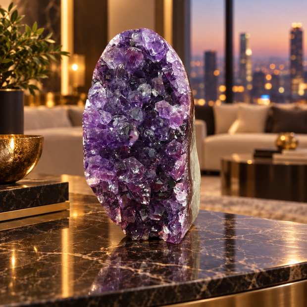 Premium Natural Amethyst Crystal – Purple Crystal Home Décor & Serenity Accent | Size: 6×9 | 760 Grams