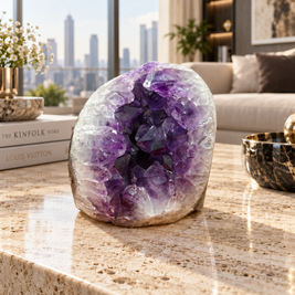 Premium Natural Amethyst Crystal – Purple Crystal Home Décor & Serenity Accent | Size: 8×9 | 825 Grams