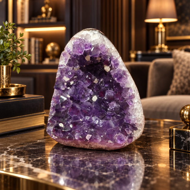 Premium Natural Amethyst Crystal – Purple Crystal Home Décor & Serenity Accent | Size: 9×10 | 864 Grams