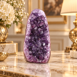 Premium Natural Amethyst Crystal – Purple Crystal Home Décor & Serenity Accent | Size: 6×11 | 857 Grams