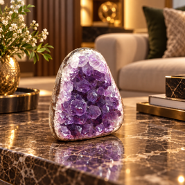Premium Natural Amethyst Crystal – Purple Crystal Home Décor & Serenity Accent | Size: 5×6 | 249 Grams