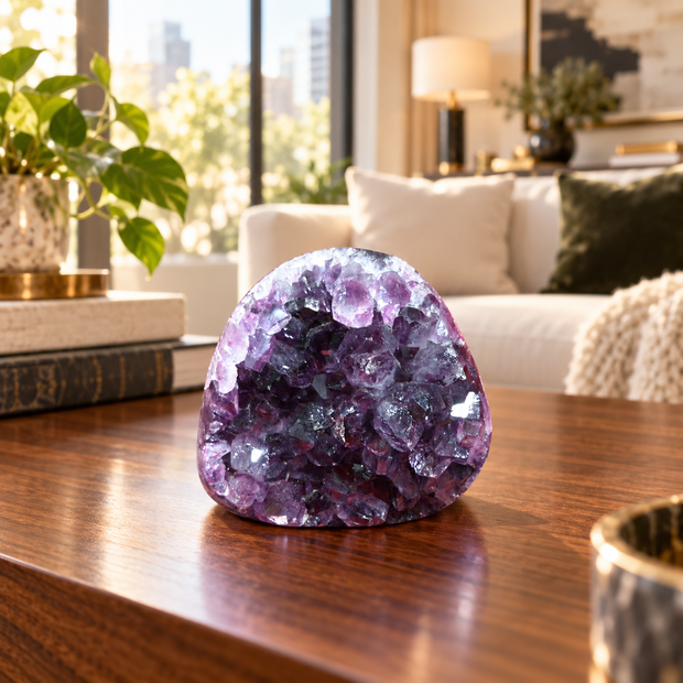 Premium Natural Amethyst Crystal – Purple Crystal Home Décor & Serenity Accent | Size: 7×7 | 350 Grams