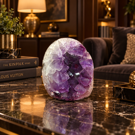Premium Natural Amethyst Crystal – Purple Crystal Home Décor & Serenity Accent | Size: 6×6 | 398 Grams