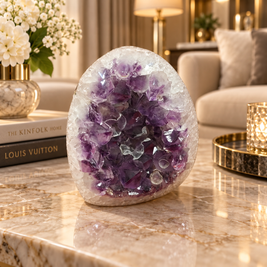 Premium Natural Amethyst Crystal – Purple Crystal Home Décor & Serenity Accent | Size: 7×7 | 400 Grams