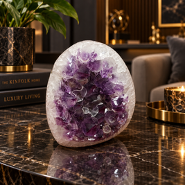 Premium Natural Amethyst Crystal – Purple Crystal Home Décor & Serenity Accent | Size: 7×7 | 400 Grams
