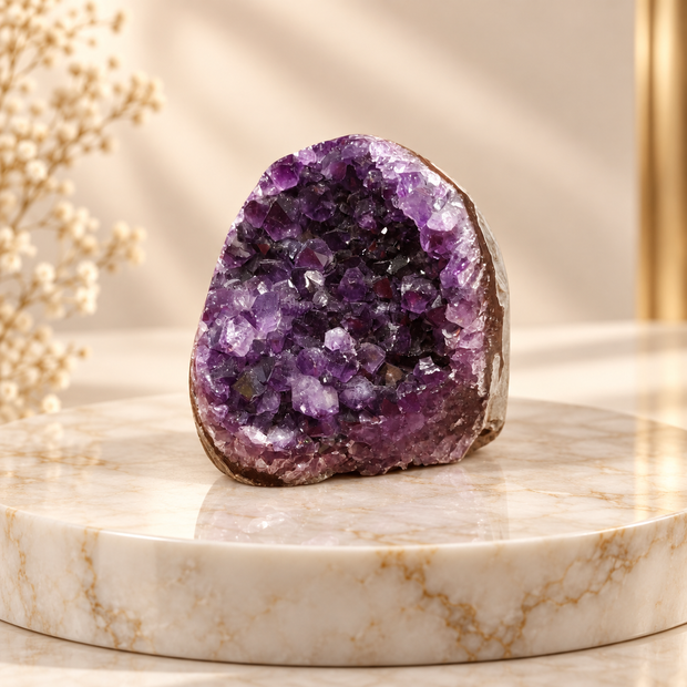 Premium Natural Amethyst Crystal – Purple Crystal Home Décor & Serenity Accent | Size: 6×6 | 296 Grams
