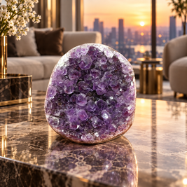 Premium Natural Amethyst Crystal – Purple Crystal Home Décor & Serenity Accent | Size: 8×8 | 549 Grams