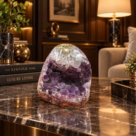 Premium Natural Amethyst Crystal – Purple Crystal Home Décor & Serenity Accent | Size: 8×8 | 526 Grams
