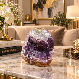 Premium Natural Amethyst Crystal – Purple Crystal Home Décor & Serenity Accent | Size: 8×8 | 526 Grams