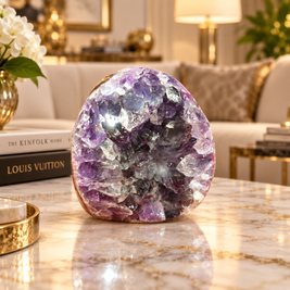 Premium Natural Amethyst Crystal – Purple Crystal Home Décor & Serenity Accent | Size: 7×8 | 695 Grams